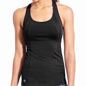 Athleta T-back athletic tank top. Size M. Built in bra. Fitted.